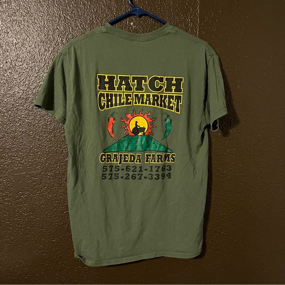 Green Short Sleeve Hatch Chili Tee Shirt, Size Medium - Picture 5 of 6